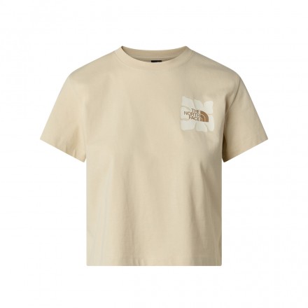 THE NORTH FACE W SUN REGULAR CUTIE TEE NF0A8GQSDOM-DOM Ecru