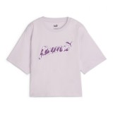 PUMA ESS+ BLOSSOM SHORT GRAPHIC TEE 680432-60 Λιλά Εικόνα 2