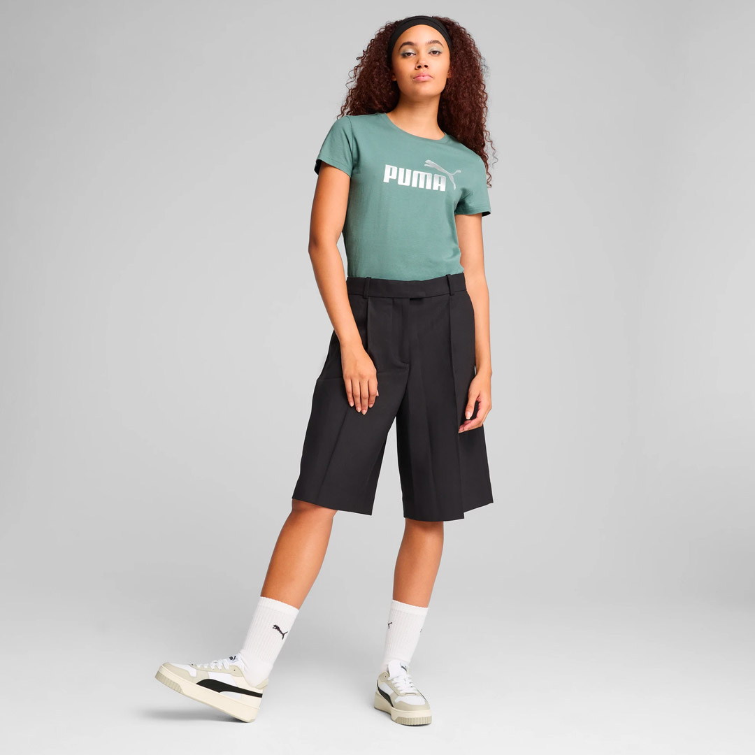 PUMA ESS METALLIC NO. 1 LOGO TEE 631536-30 Βεραμάν