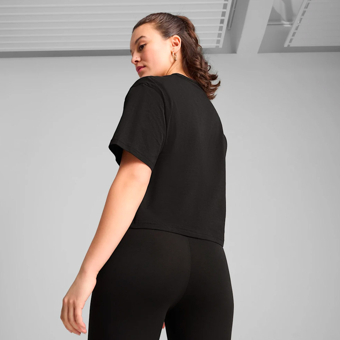 PUMA CLASS CROP TEE 685030-01 Μαύρο