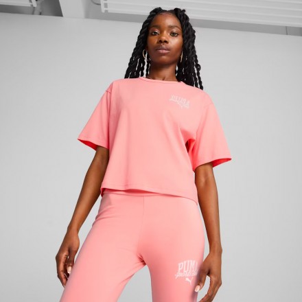 PUMA CLASS CROP TEE 685030-18 Ροζ