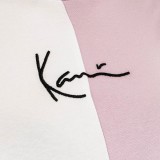 KARL KANI KK SMALL SIGNATURE SPLIT TOP CROP TEE KW231-001-2-PURPLE Purple Image 1
