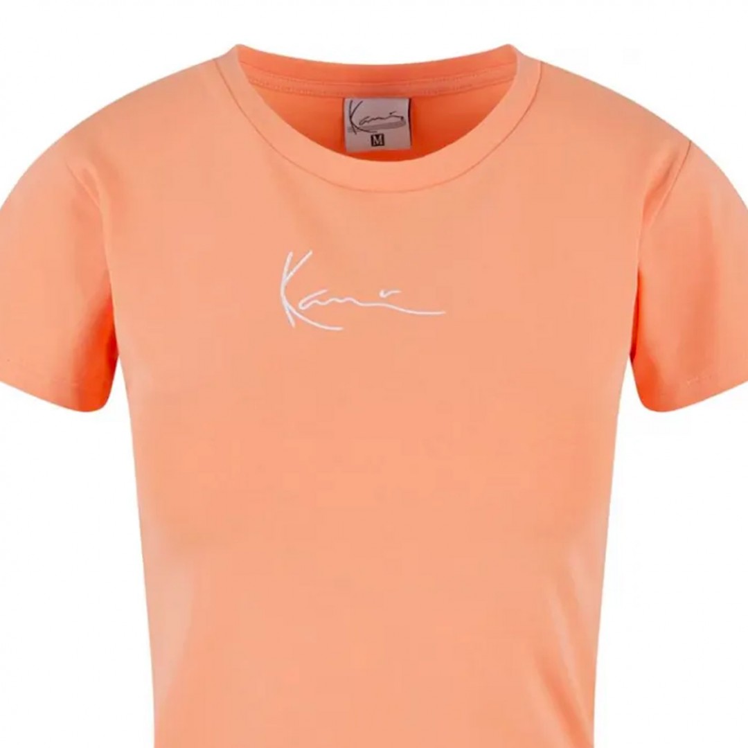 KARL KANI SMALL SIGNATURE ESSENTIAL SHORT TEE KW-TE011-044-05-APRICOT Σομόν
