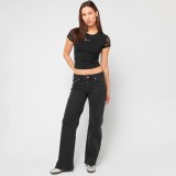 KARL KANI SIGNATURE BACK LACE SHORT TEE KW251-024-1-BLACK Μαύρο Εικόνα 2