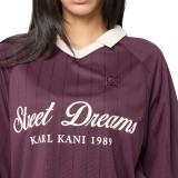 KARL KANI OG SHADOW PINSTRIPE SOCCER JERSEY KW261-015-1-RED Βordeaux Image 