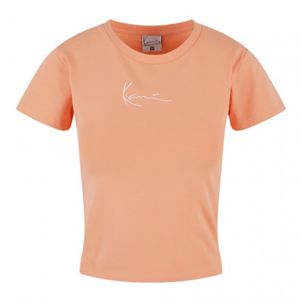 KARL KANI SMALL SIGNATURE ESSENTIAL SHORT TEE KW-TE011-044-05-APRICOT Σομόν