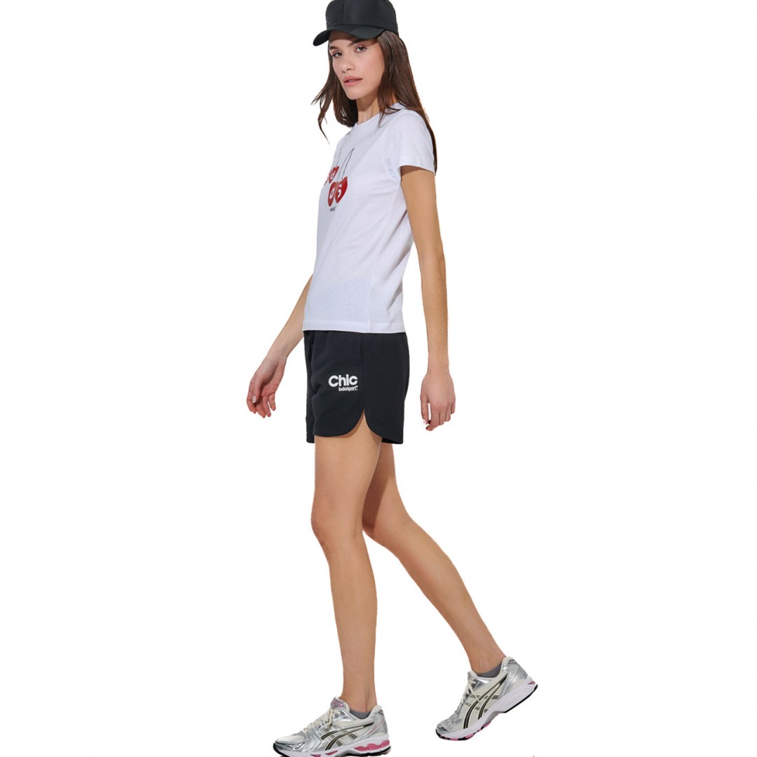 BODY ACTION WOMEN'S SLIM FIT T-SHIRT 051620-01-02 Λευκό
