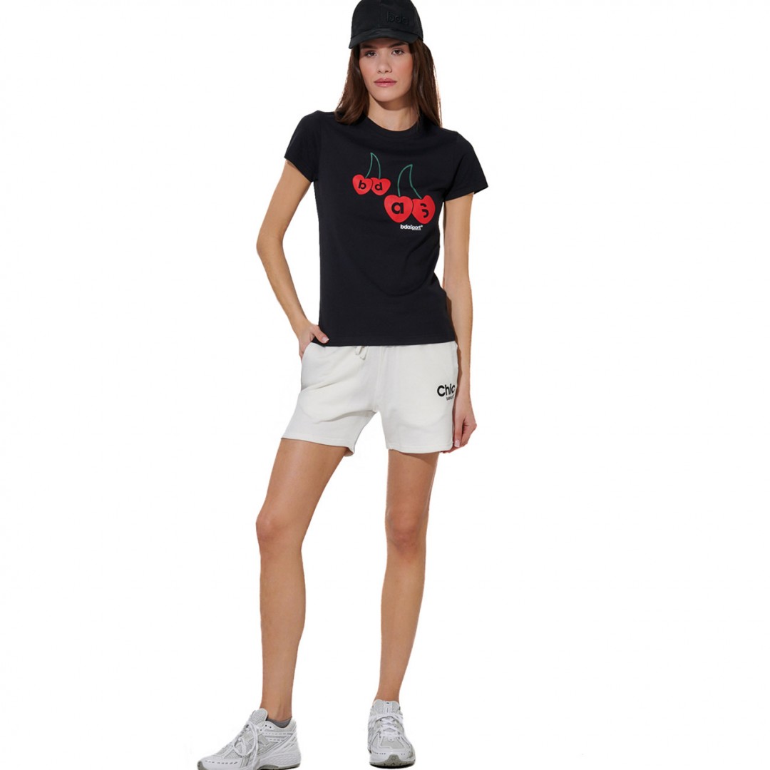 BODY ACTION WOMEN'S SLIM FIT T-SHIRT 051620-01-01 Μαύρο