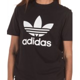 adidas Originals TREFOIL TEE CV9888 Black Image 1