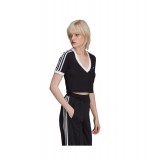 adidas Originals CROPPED TEE HC2040 Black Image 2