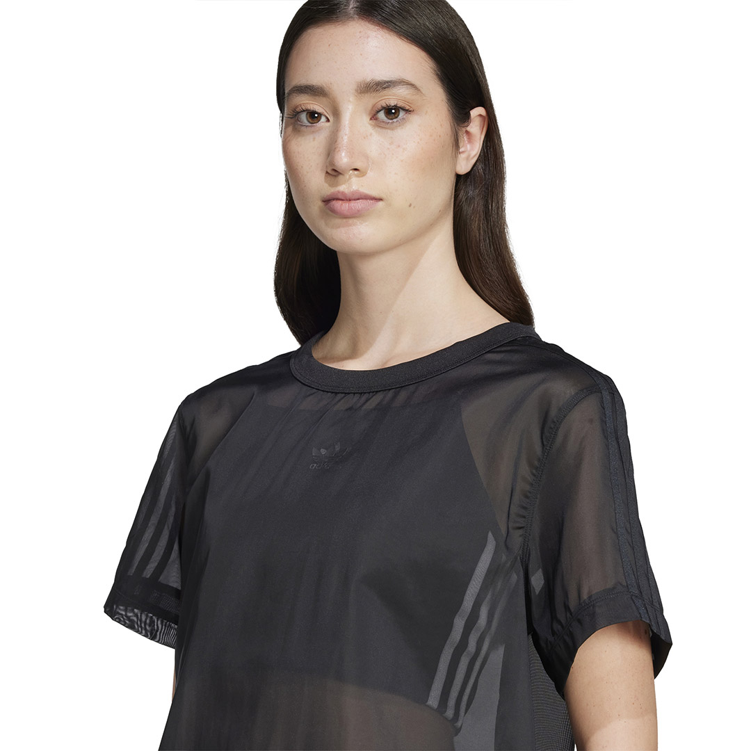 adidas Originals SHEER 3S TEE JN6132 Μαύρο