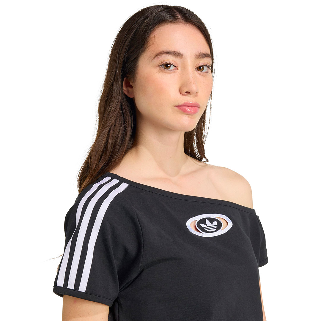 adidas Originals OFFSHOULDER TEE KC8796 Μαύρο