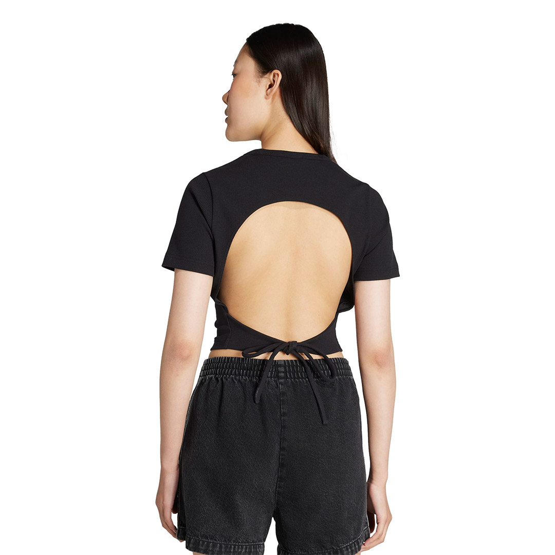 adidas Originals CUT OUT RIB TEE KC8804 Black