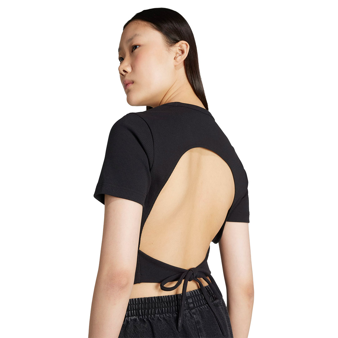 adidas Originals CUT OUT RIB TEE KC8804 Black