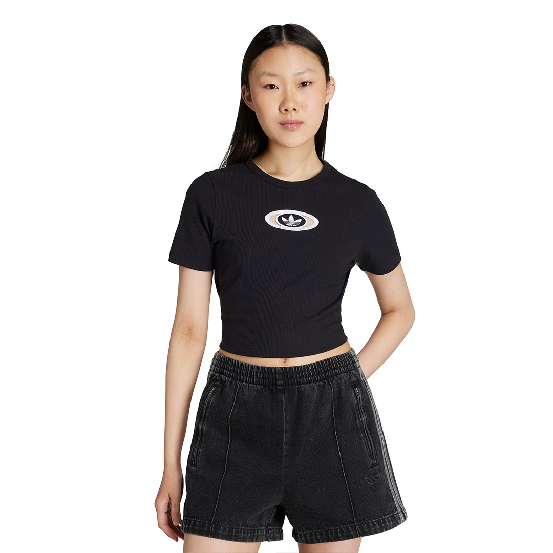 adidas Originals CUT OUT RIB TEE KC8804 Black