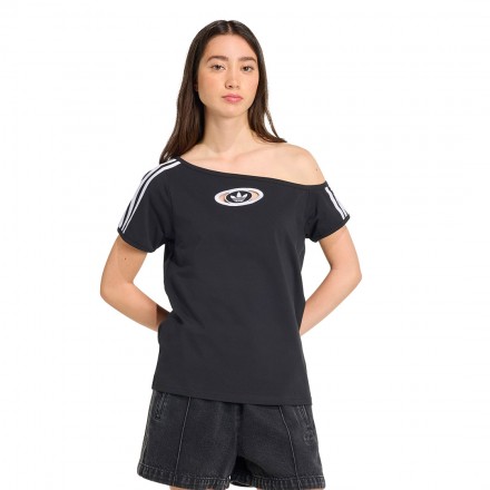 adidas Originals OFFSHOULDER TEE KC8796 Μαύρο