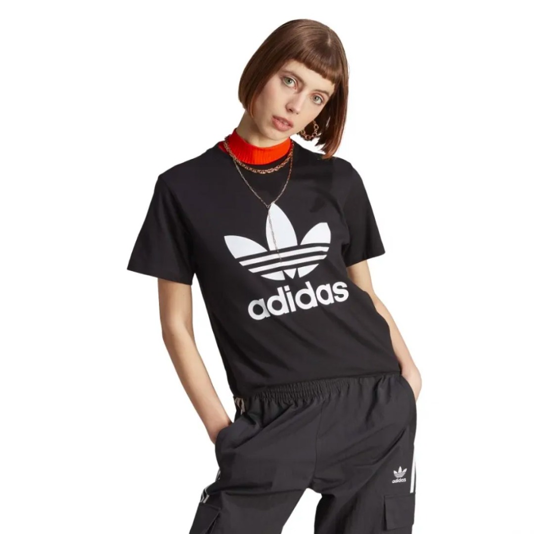 adidas Originals TREFOIL TEE IK4035 Μαύρο