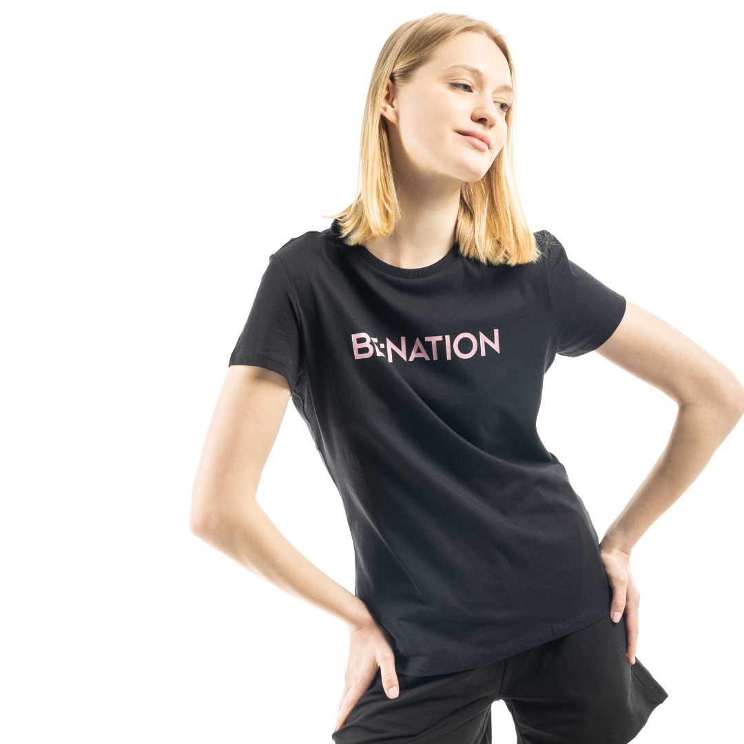 BE:NATION ESSENTIALS CREW NECK S/S TEE 05112301-01 Black