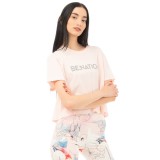 BE:NATION S/S CROP TOP 05112403-8A Ροζ Εικόνα 1