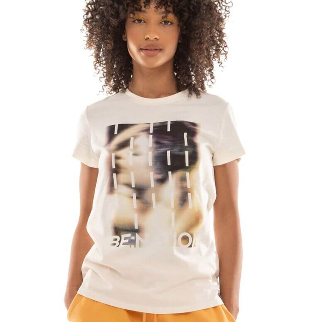 BE:NATION S/S REGULAR LONG TEE 05112305-2A Ecru