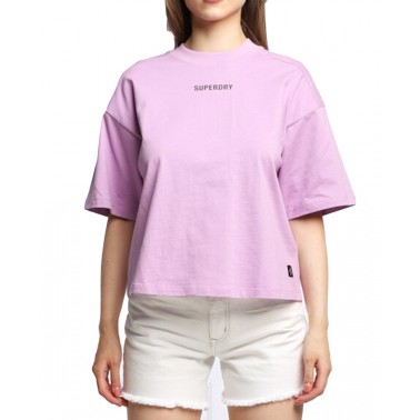 SUPERDRY SDCD CODE TECH OS BOXY TEE W1010813A-6NP Lilac