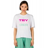 GSA CROPPED T-SHIRT 17-27101-WHITE TYPE B Λευκό Εικόνα 