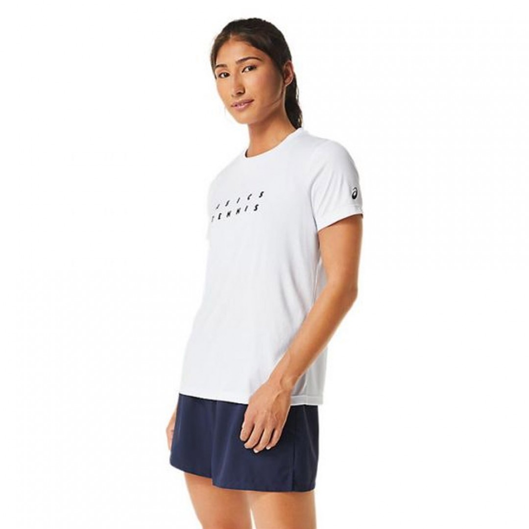 ASICS WOMEN COURT GPX TEE 2042A259-100 Λευκό