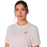 ASICS GAME ALL OVER PRINT SS TOP 2042A385-100 Ecru Image 2