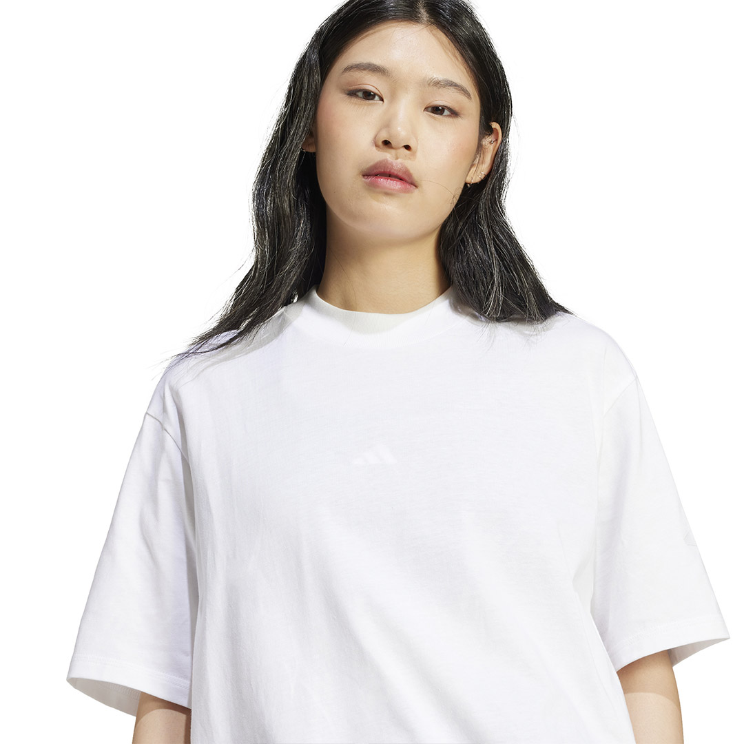adidas sportswear W SL+ SJ BOYF T JD9995 Λευκό