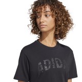adidas sportswear W C CAMO WV TEE JJ4105 Μαύρο Εικόνα 1