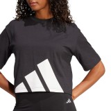 adidas sportswear W BL SJ BF T JG8736 Black Image 2