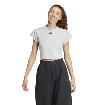 adidas sportswear W CE G CRO TEE JC5067 Γκρί