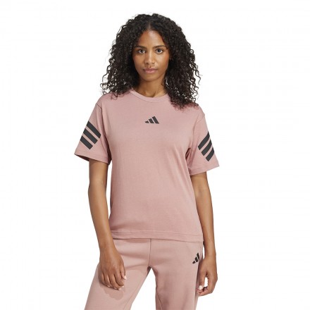 adidas sportswear W FI 3S TEE JE0244 Καφέ