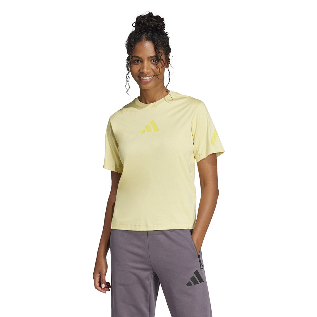 adidas sportswear W Z.N.E. TEE JC5400 Κίτρινο