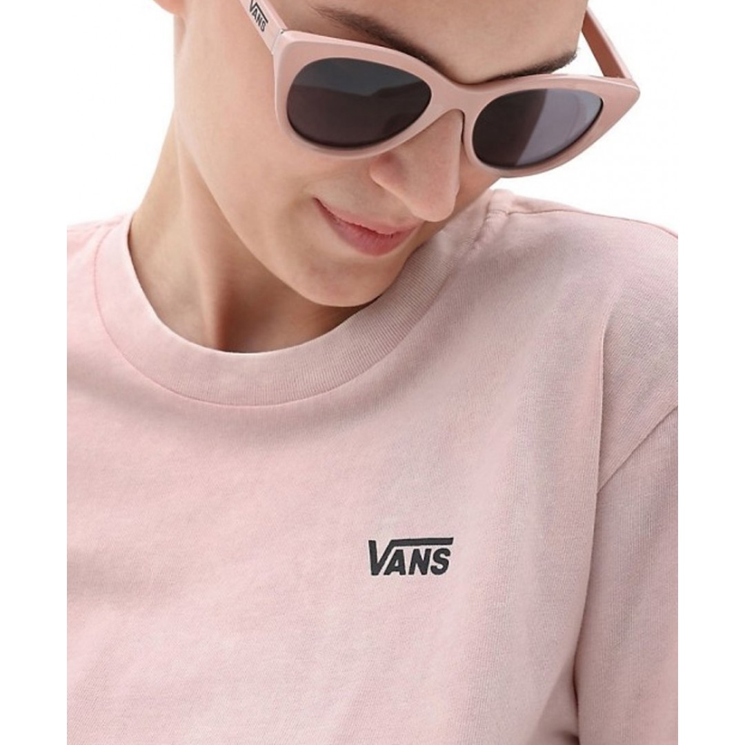 VANS WM JUNIOR V WASH KNOT TEE ROSE VN0A5DUMBQL-BQL Ροζ