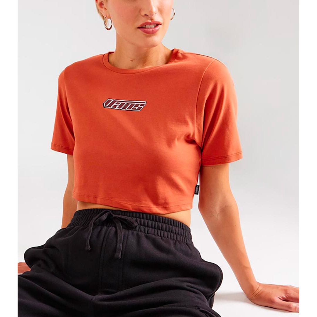 VANS RETRO V CREW CROP II VN000HHMC9J-C9J Καφέ