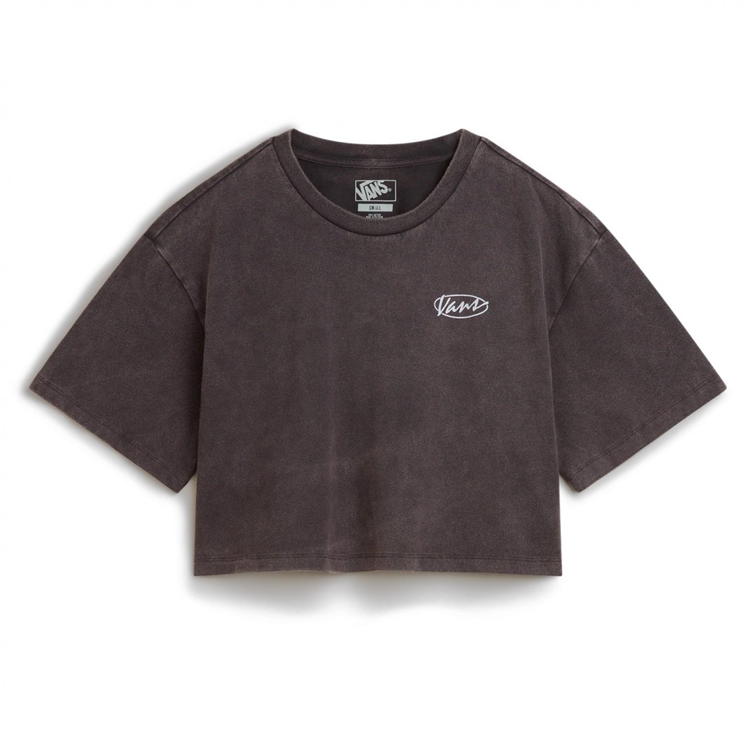 VANS ERA SCRIPT RELAXED CROP SS VN000PR4EMV-EMV Μαύρο