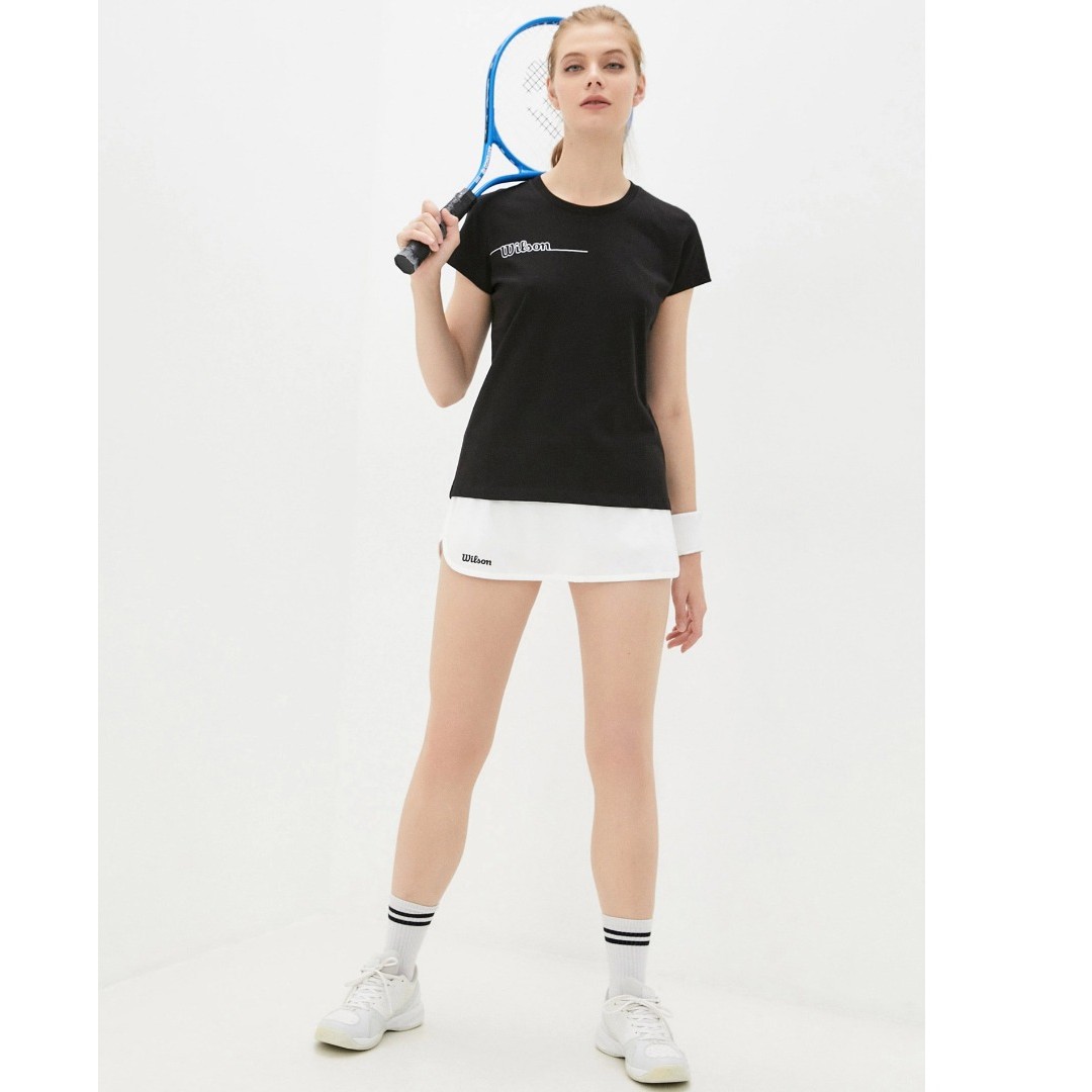 WILSON W TEAM II TECH TEE WRA795401-BK Μαύρο