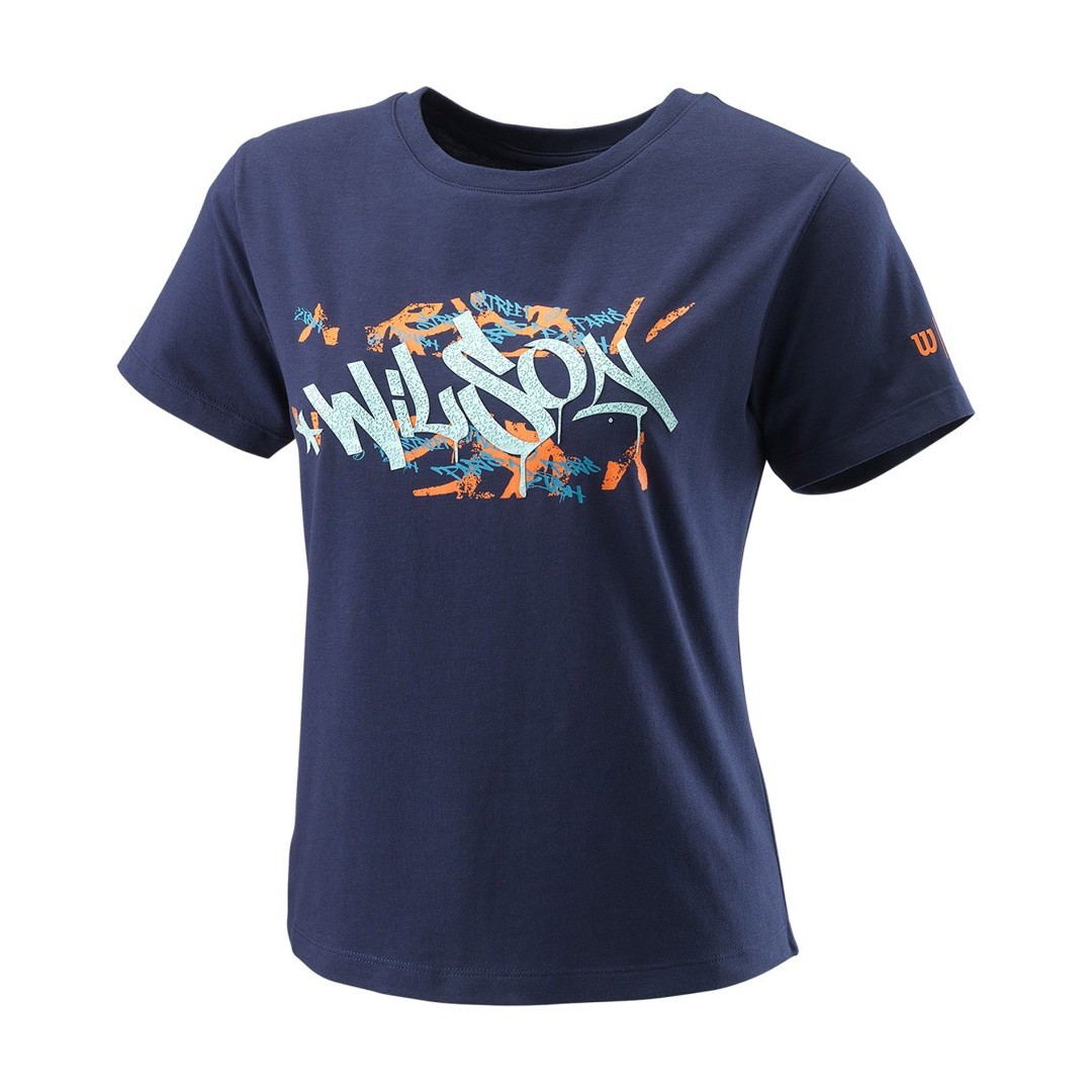 WILSON PARIS HOPE TECH TEE W WRA809301-PEACOAT Blue