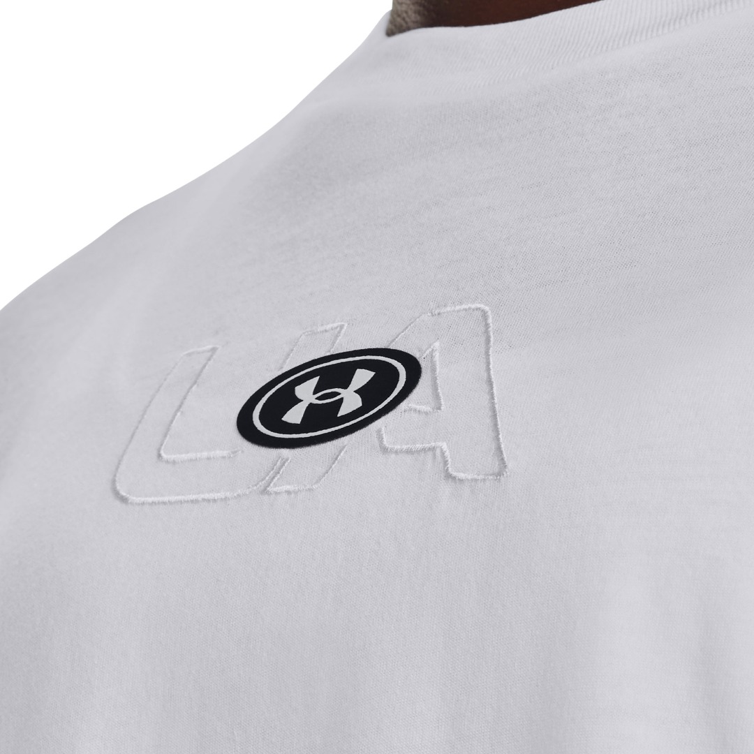 UNDER ARMOUR UA BRANDED LOGO CROP SS 1376751-100 White