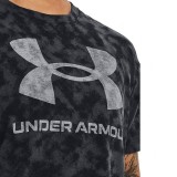 UNDER ARMOUR UA LOGO AOP HEAVYWEIGHT SS 1376742-001 Μαύρο Εικόνα 1