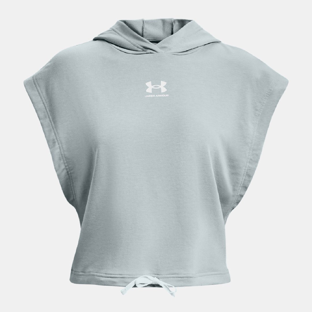 UNDER ARMOUR UA RIVAL TERRY SS HOODIE 1376997-465 Λευκό