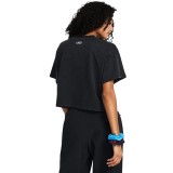 UNDER ARMOUR HW DUSK TO DAWN CROP SS 1383048-001 Μαύρο Εικόνα 0