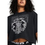 UNDER ARMOUR HW DUSK TO DAWN CROP SS 1383048-001 Μαύρο Εικόνα 1