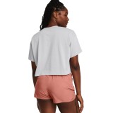 UNDER ARMOUR HW SCRIPTED WM CROP SS 1383050-011 Γκρί Εικόνα 0