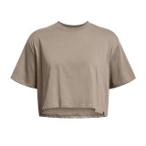 UNDER ARMOUR CAMPUS BOXY CROP SS 1383644-200 Μπέζ Εικόνα 2