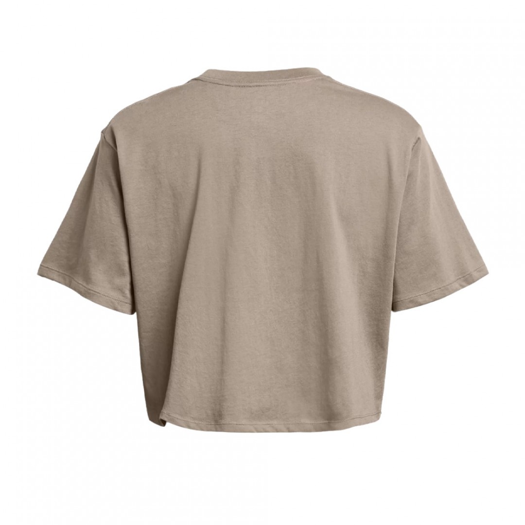 UNDER ARMOUR CAMPUS BOXY CROP SS 1383644-200 Μπέζ