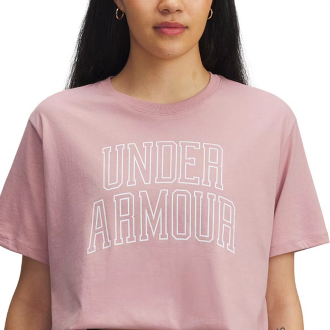 UNDER ARMOUR RIVAL OS CAMPUS TEE 6007883-673 Pink