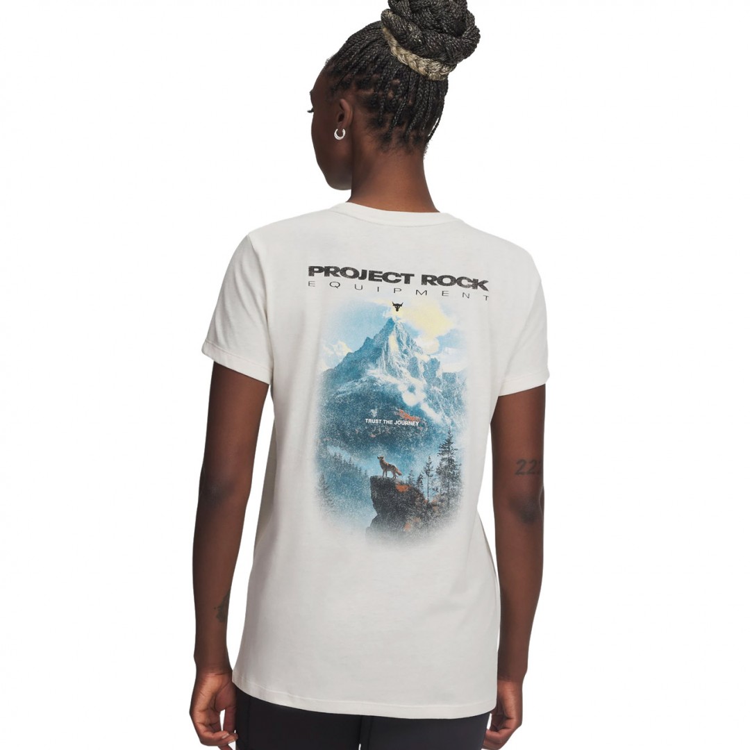 UNDER ARMOUR PJT RCK GRAPHIC SS 2 6005083-279 Εκρού