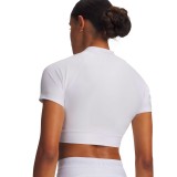 UNDER ARMOUR HEATGEAR CROP MOCK SS 6010006-100 Λευκό Εικόνα 0